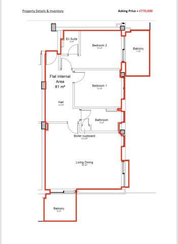 2 Bedroom Apartment for Sale, Forbes, Gibraltar