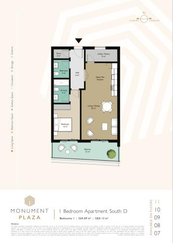 1 Bedroom Apartment for Sale, Monument Plaza, Gibraltar