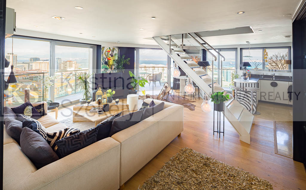 2 Bedroom Duplex Penthouse For Rental In Majestic Ocean Plaza Gibraltar