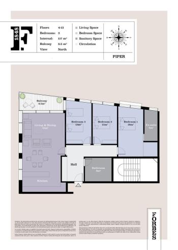 3 Bedroom Apartment for Sale, Forbes 1848, Gibraltar
