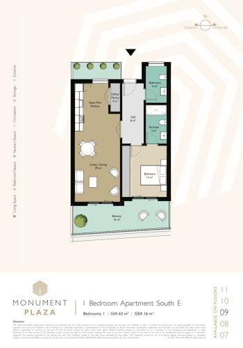 1 Bedroom Apartment for Sale, Monument Plaza, Gibraltar