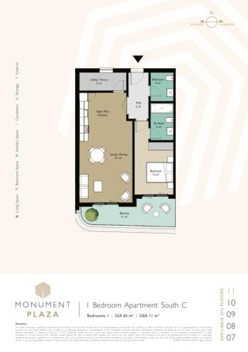 1 Bedroom Apartment for Sale, Monument Plaza, Gibraltar
