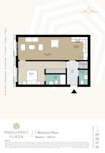 1 Bedroom Apartment for Sale, Monument Plaza, Gibraltar