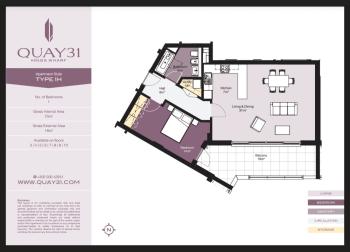 1 Bedroom Apartment for Sale, Kings Wharf Quay 31, Gibraltar