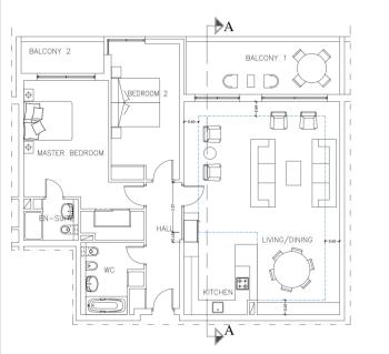 2 Bedroom Apartment for Sale, Kings Wharf Quay 27, Gibraltar