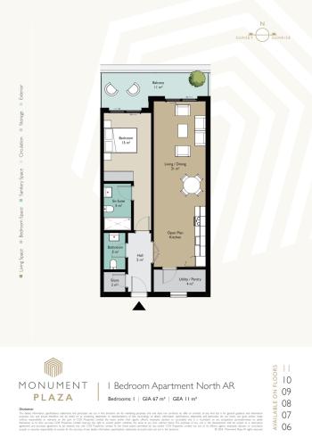 1 Bedroom Apartment for Sale, Monument Plaza, Gibraltar