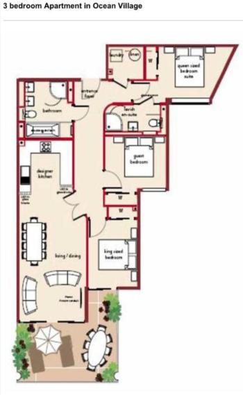 3 Bedroom Apartment for Rent, Grand Ocean Plaza, Gibraltar