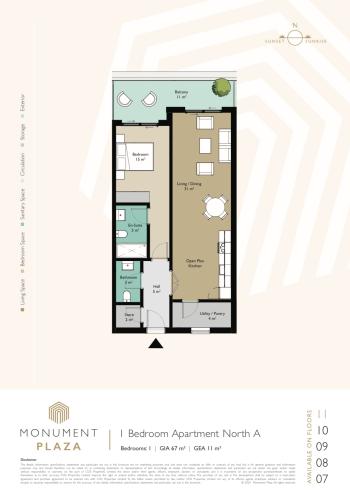 1 Bedroom Apartment for Sale, Monument Plaza, Gibraltar