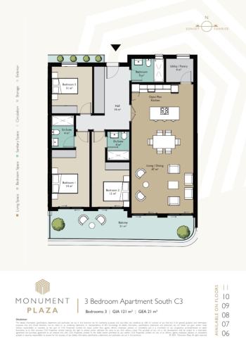 1 Bedroom Apartment for Sale, Monument Plaza, Gibraltar