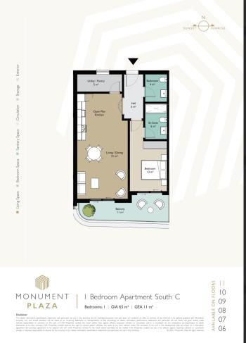 1 Bedroom Apartment for Sale, Monument Plaza, Gibraltar