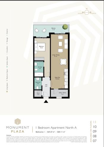 1 Bedroom Apartment for Sale, Monument Plaza, Gibraltar