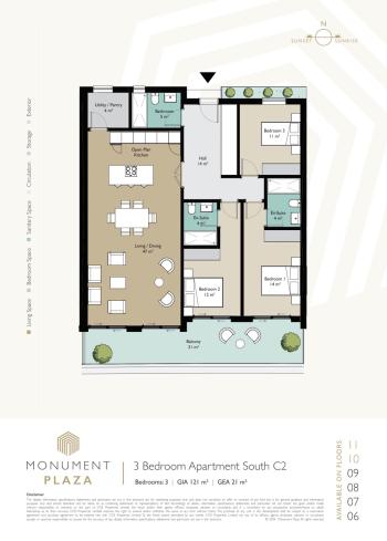 3 Bedroom Apartment for Sale, Monument Plaza, Gibraltar