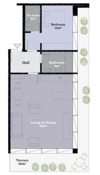 1 Bedroom Apartment for Rent, Forbes 1848, Gibraltar