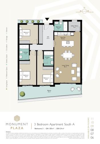 3 Bedroom Apartment for Sale, Monument Plaza, Gibraltar