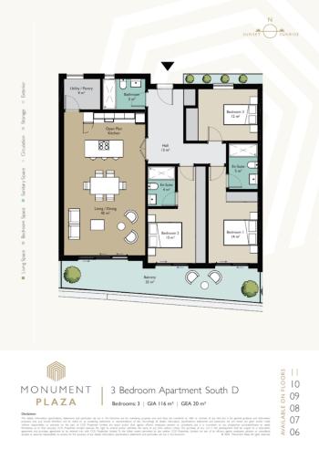 3 Bedroom Apartment for Sale, Monument Plaza, Gibraltar