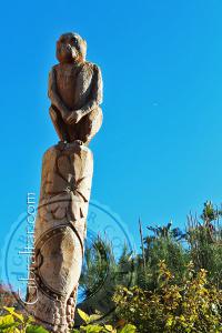 Estatua de un mono, Jardín Botánico de la Alameda.