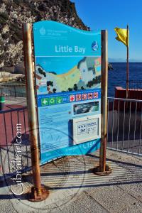 Little Bay Signpost in Gibraltar