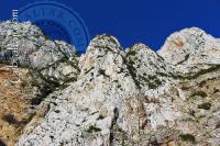 Rock face taken from Catalan Bay Gibraltar