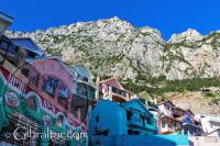 Village colours of Catalan Bay in Gibraltar