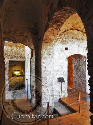 Within the tower of homage at the Moorish Castle