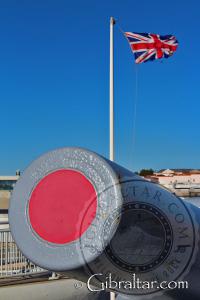 Cilindro del cañón RML de la Batería Harding en Gibraltar