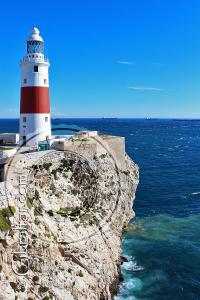 Trinity Lighthouse and Rock at Europa Point
