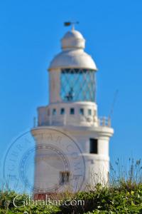 Unfocused Shot of the Trinity Lighthouse in Gibraltar