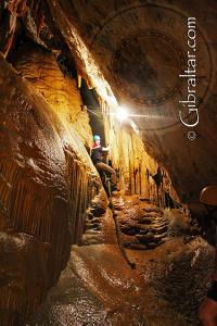 Leaving Dove Chamber Lower Saint Michael's Cave