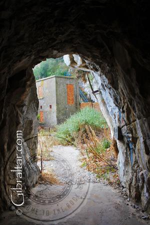 WW2 Buildings through tunnel Mediterranean Steps