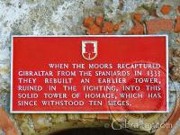 Moorish Castle entrance notice
