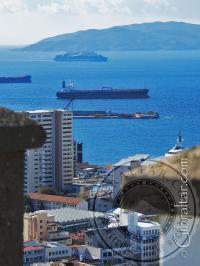 Panorama desde el Castillo Árabe en Gibraltar