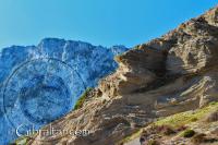 Formaciones rocosas en la Bahía de Sandy Beach, Gibraltar