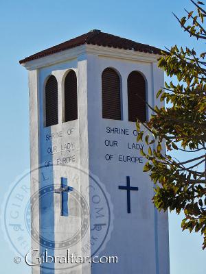 Outside Shrine of Our Lady of Europe in Gibraltar