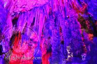 Beautifully lit Saint Michael's Cave